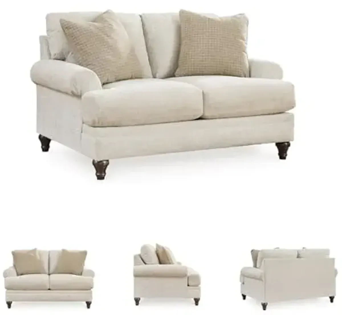 Signature Design by Ashley Valerani Classic Loveseat for Living Room, Beige