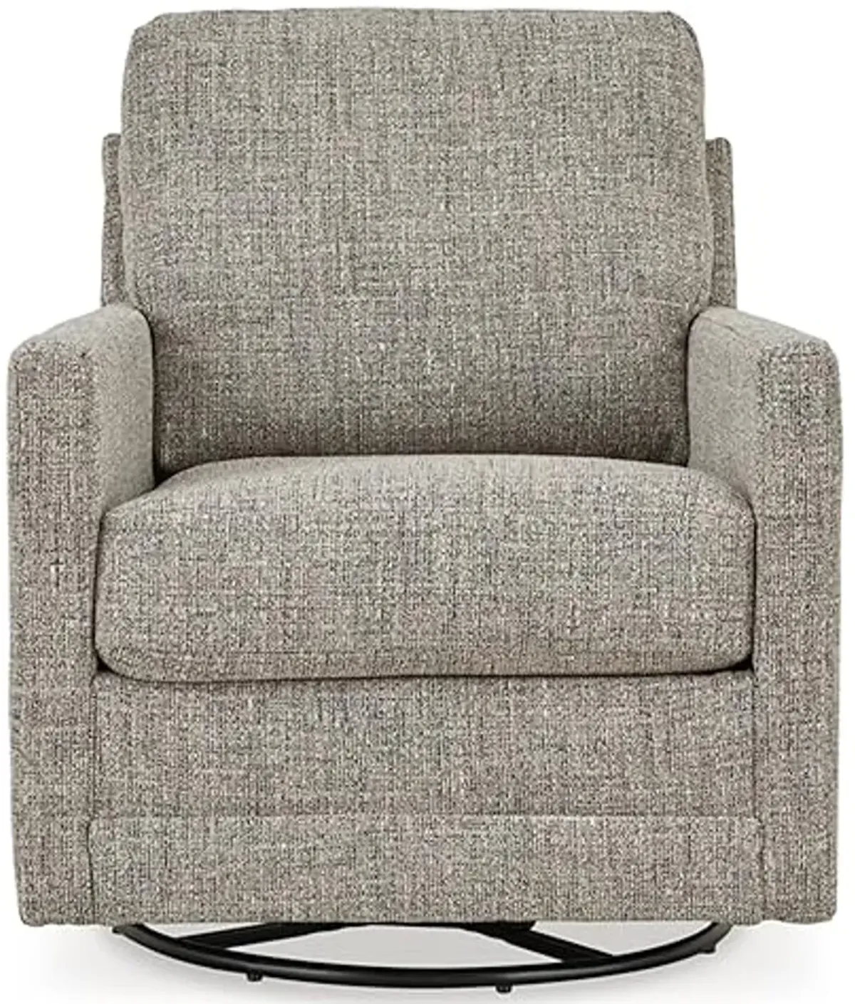 Signature Design by Ashley Bralynn Classic Upholstered Swivel Glider Accent Chair, Light Gray