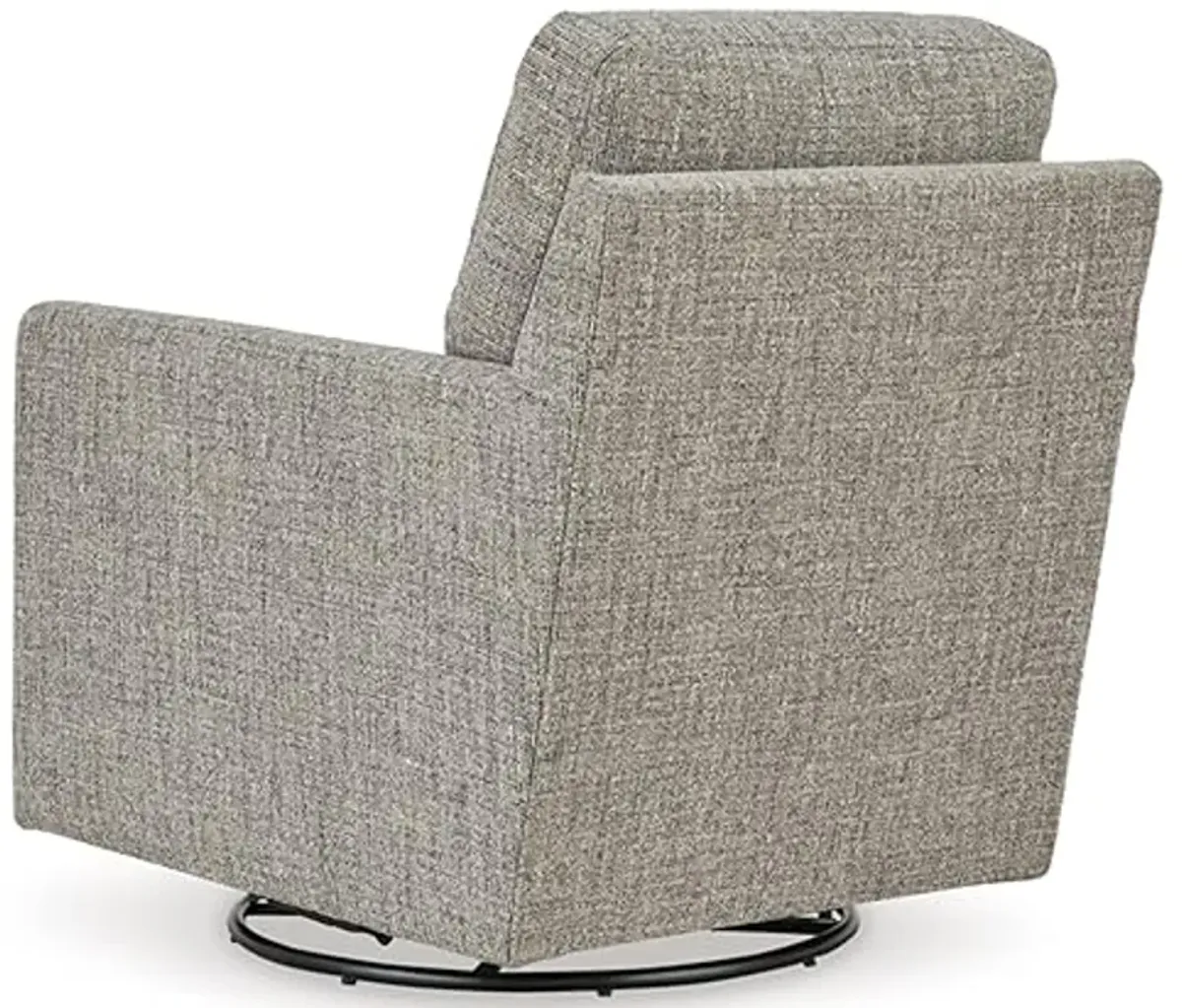 Signature Design by Ashley Bralynn Classic Upholstered Swivel Glider Accent Chair, Light Gray