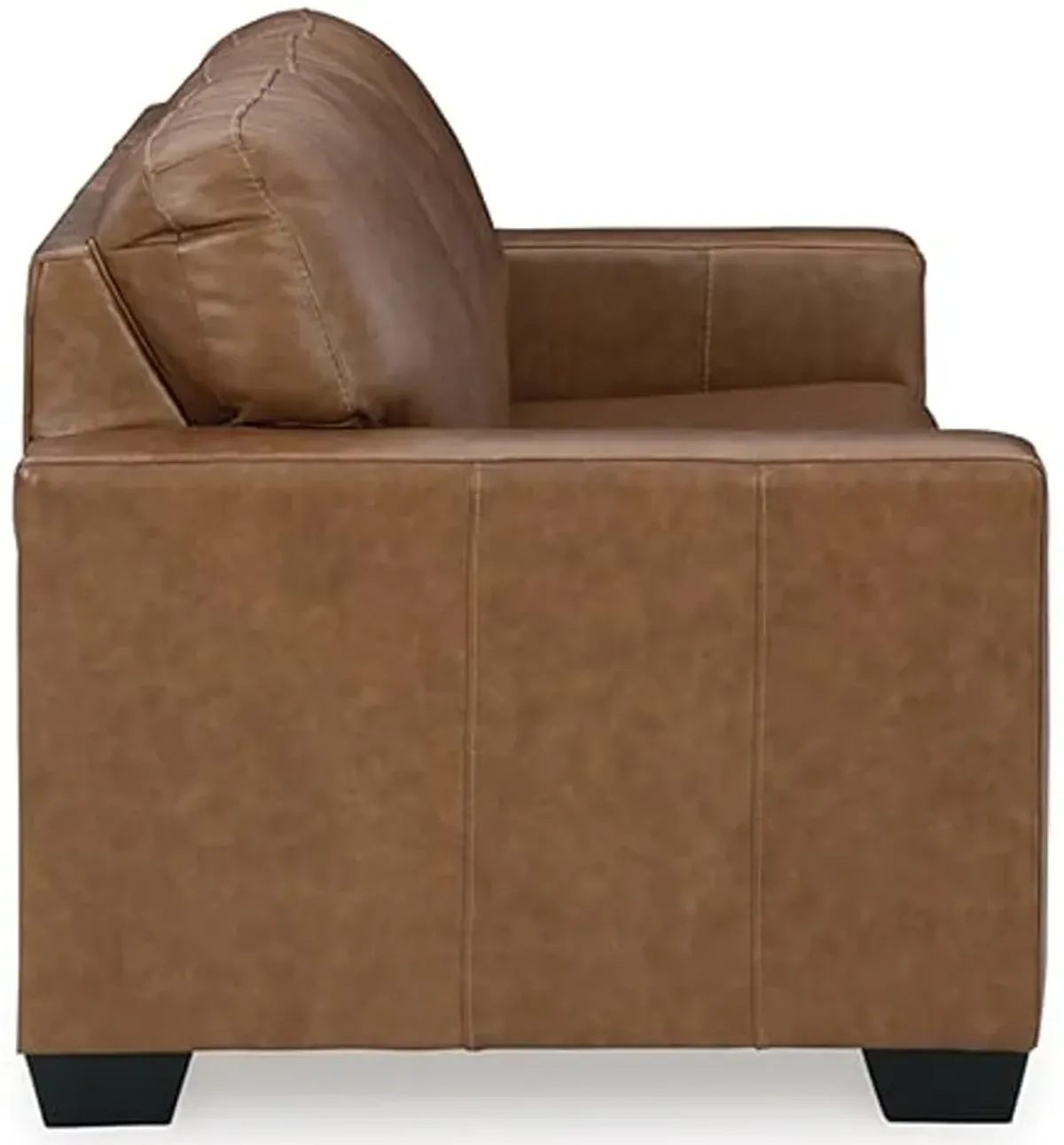 Signature Design by Ashley Bolsena Contemporary Leather Match Sofa, Dark Brown