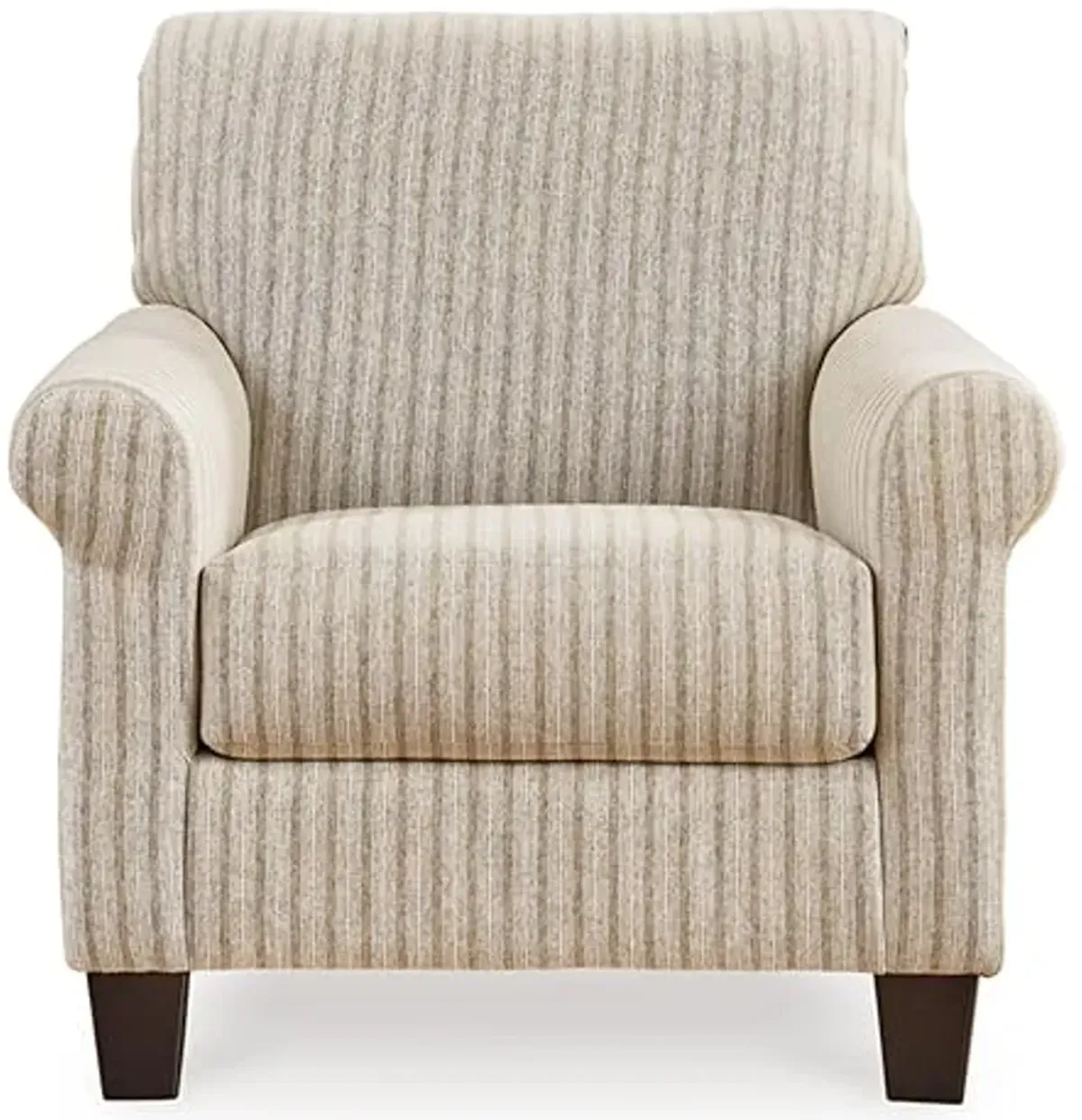 Signature Design by Ashley Valerani Classic Striped Upholstered Accent Chair, Beige