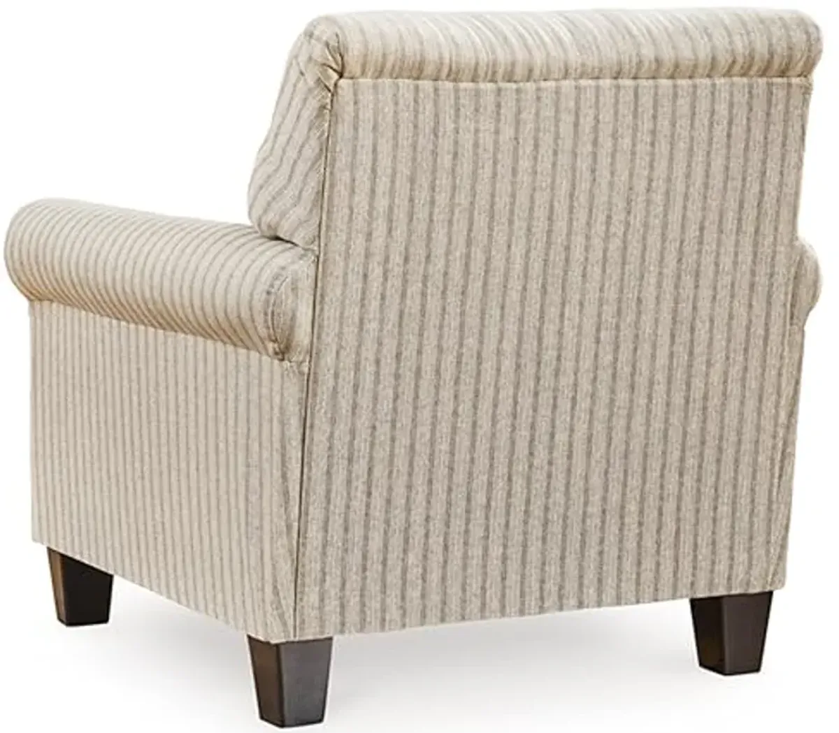 Signature Design by Ashley Valerani Classic Striped Upholstered Accent Chair, Beige