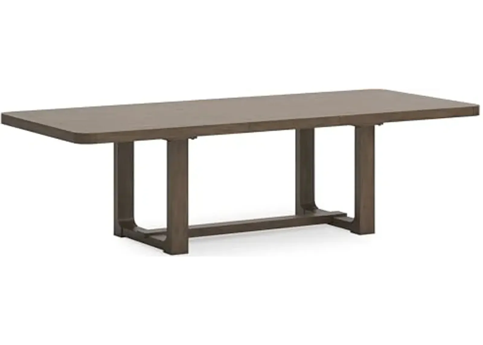 Signature Design by Ashley Cabalynn Farmhouse Dining Extension Table with 1 Removable Center Leaf, Light Brown