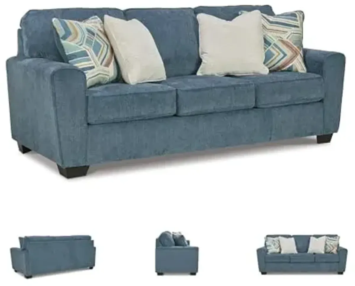Signature Design by Ashley Cashton Casual Sofa for Living Room, Blue