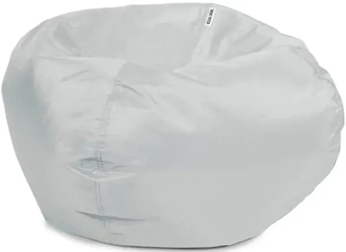 Big Joe Classic Bean Bag Chair, Gray Smartmax, Durable Polyester Nylon Blend, 2 feet Round