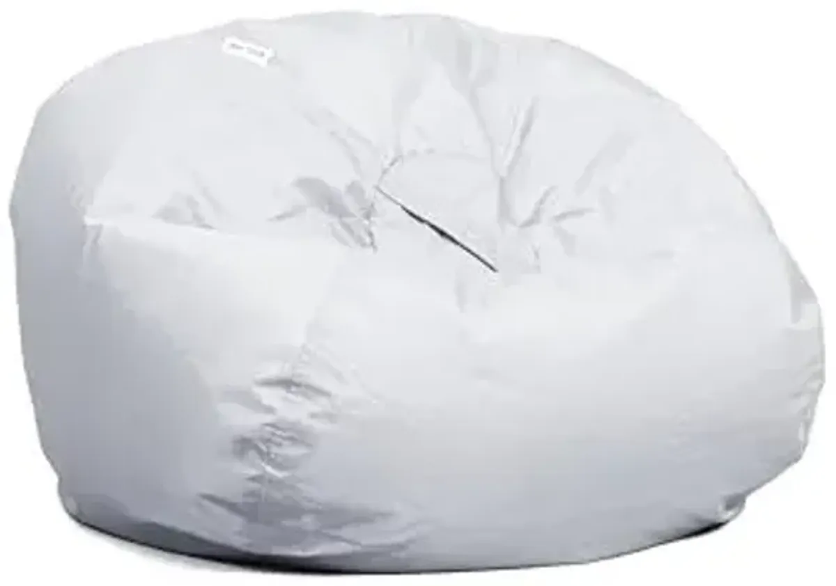 Big Joe Classic Bean Bag Chair, Gray Smartmax, Durable Polyester Nylon Blend, 2 feet Round