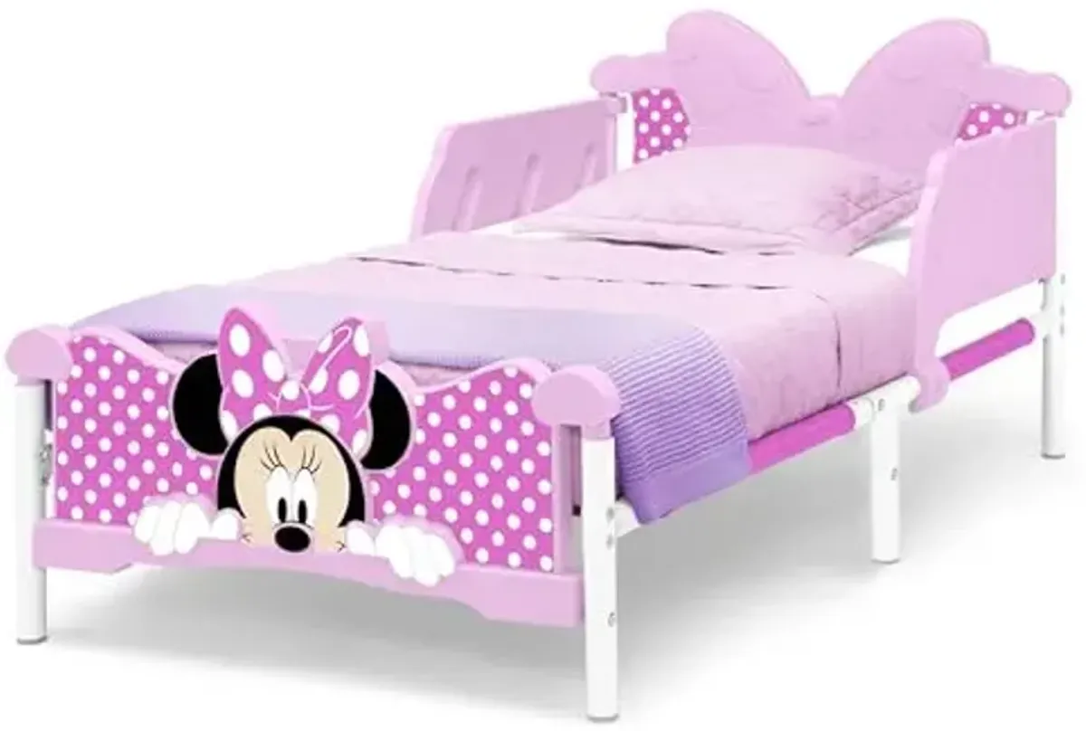 Delta Children Minnie Mouse 3D Toddler Bed, Pink