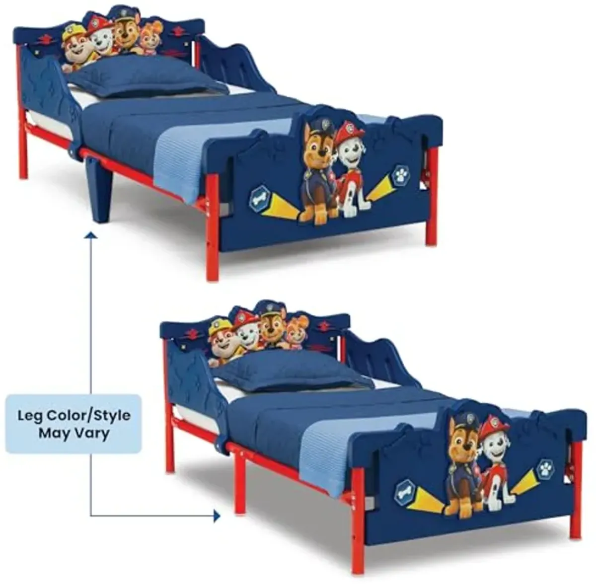 Delta Children PAW Patrol 3D Toddler Bed, Blue