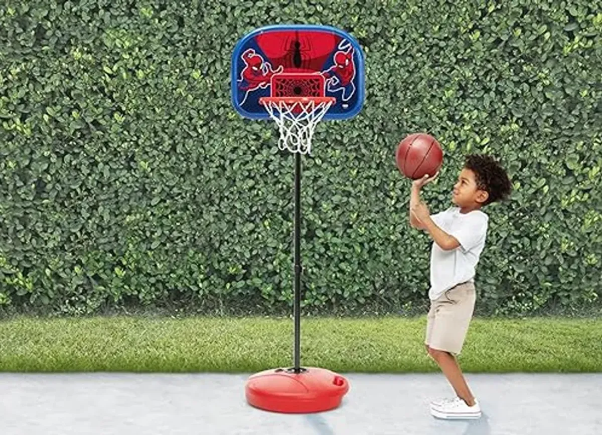 Delta Children - Marvel Spider-Man Basketball Hoop Set for Kids, Red