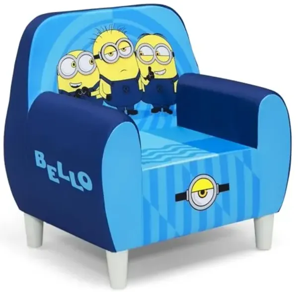 Delta Children Minions Foam Chair for Kids, Blue