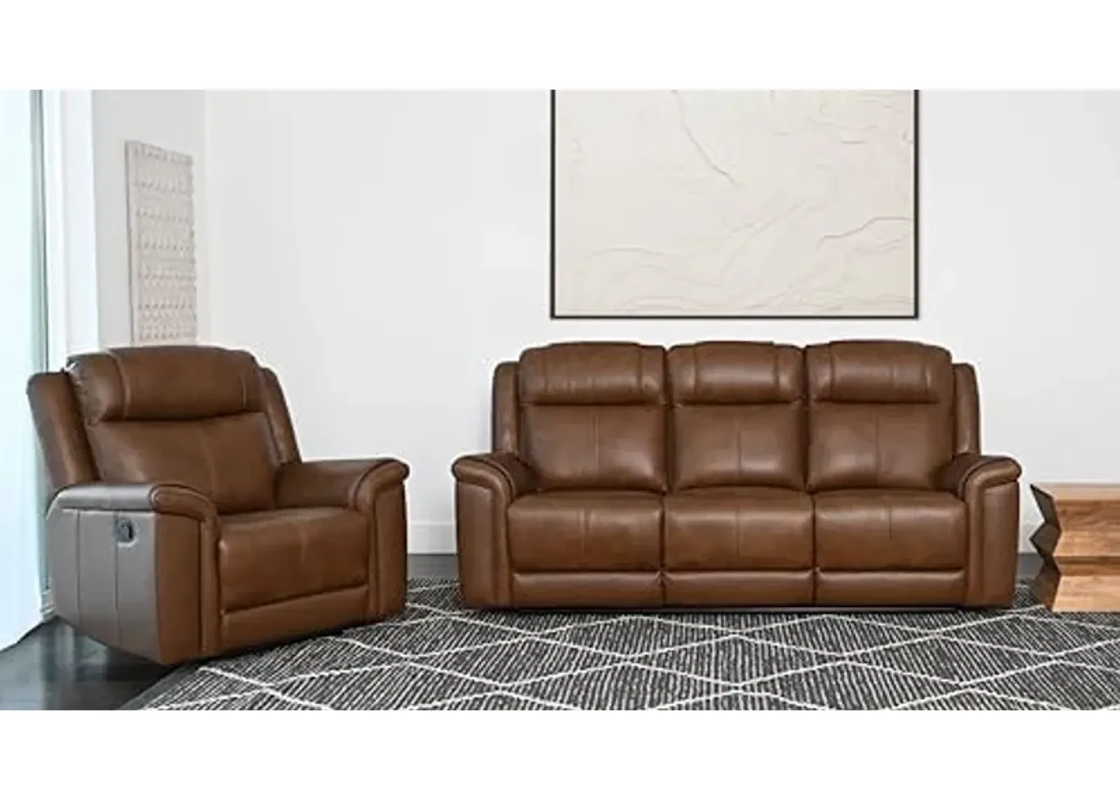 Abbyson Living Giles Living Room Seating Set, Brown