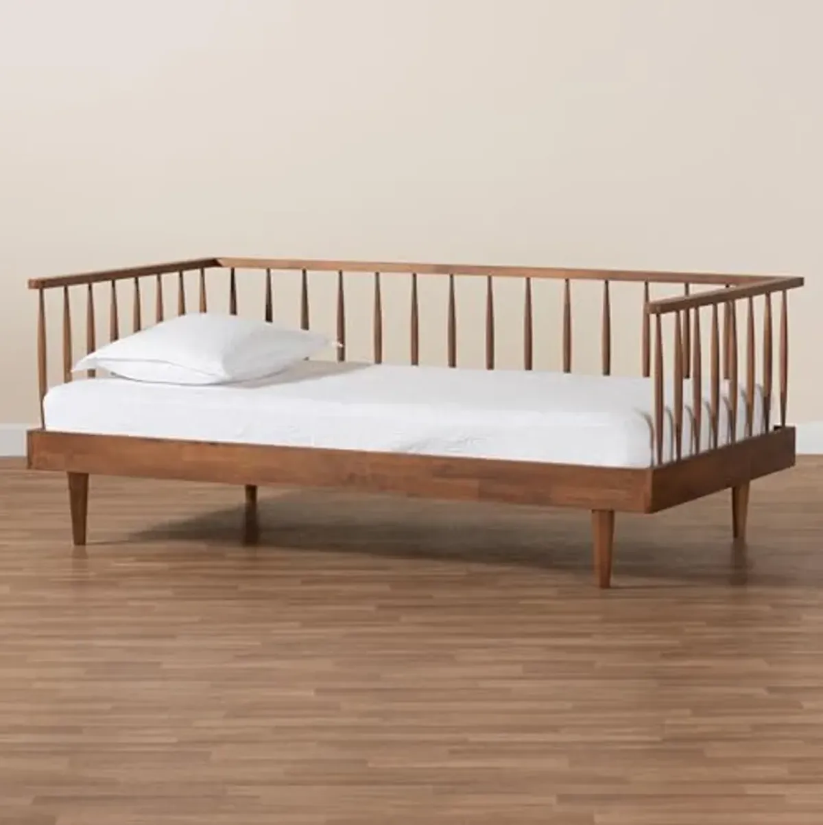 Baxton Studio Matilda Daybed, Twin, Ash Walnut