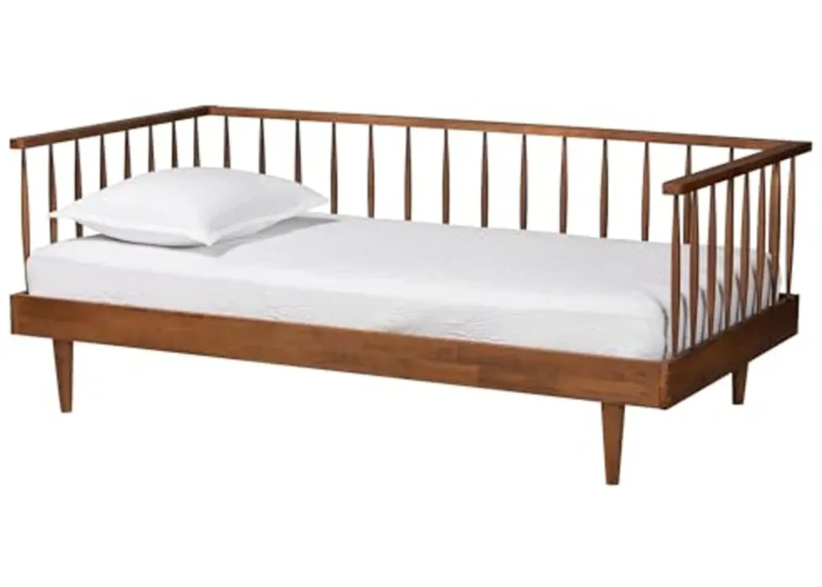 Baxton Studio Matilda Daybed, Twin, Ash Walnut