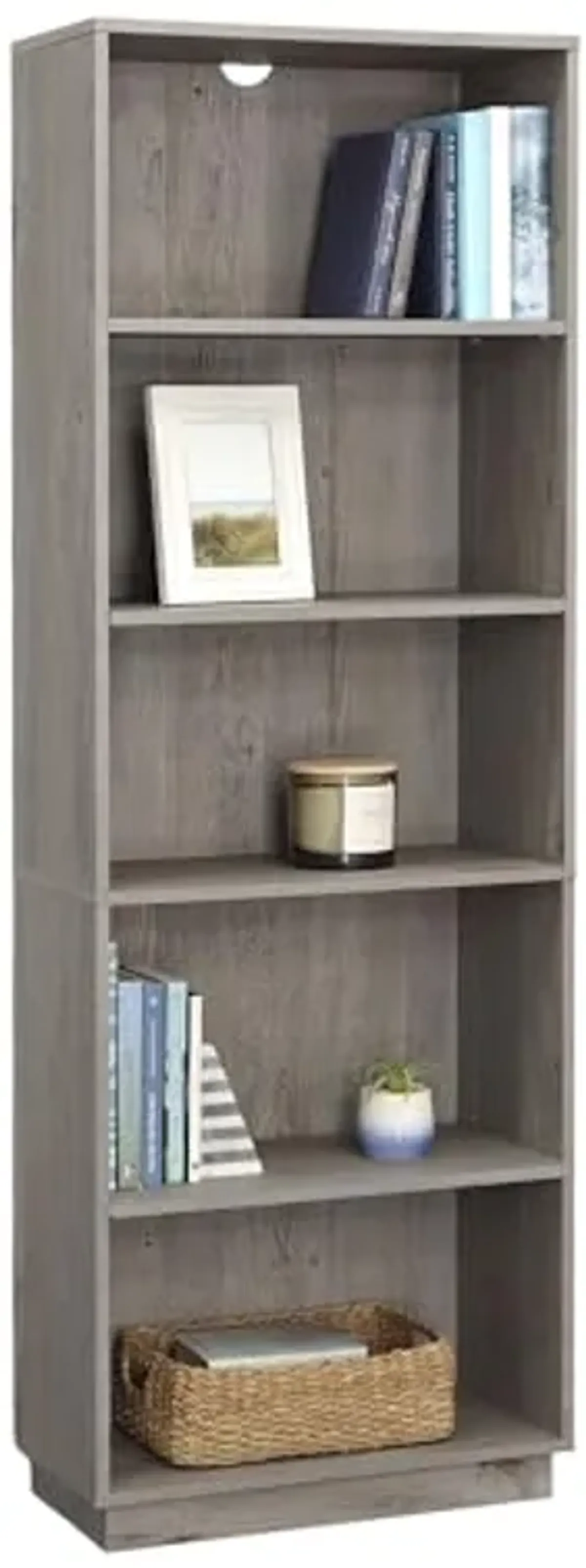 Sauder Sundar 68"H 5-Shelf Display Bookcase, Mystic Oak®