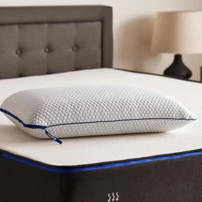 Nectar Tri-Comfort Cooling King Pillow - Adjustable Support & Firmness - Cooling Cover - Pressure Relief - Helps Reduce Neck Pain - Premium Memory Foam & Microfiber Down Alternative