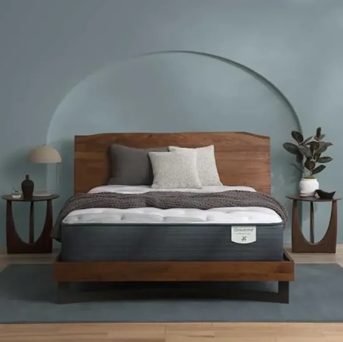 Beautyrest Harmony Lux Anchor Island 13.5" Plush Twin Mattress - Cooling Technology, CertiPUR-US Certified Memory Foam, Recycled Materials, Supportive Pocketed Coils and Edge Support