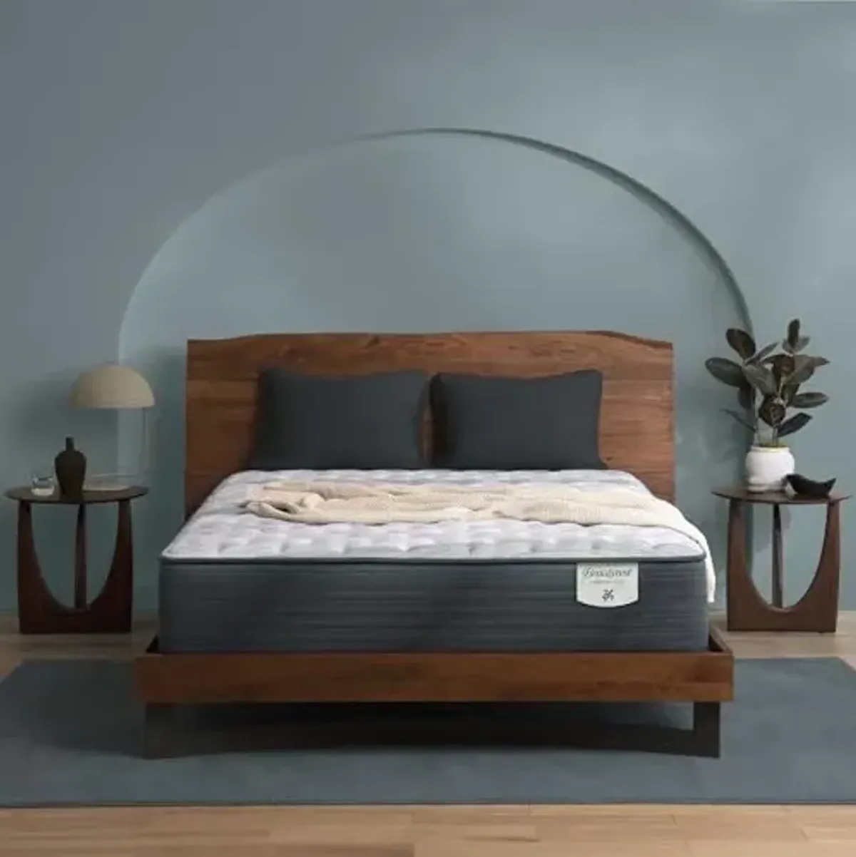 Beautyrest Harmony Lux Anchor Island 12.5" Firm King Mattress - Cooling Technology, CertiPUR-US Certified Memory Foam, Recycled Materials, Supportive Pocketed Coils and Edge Support