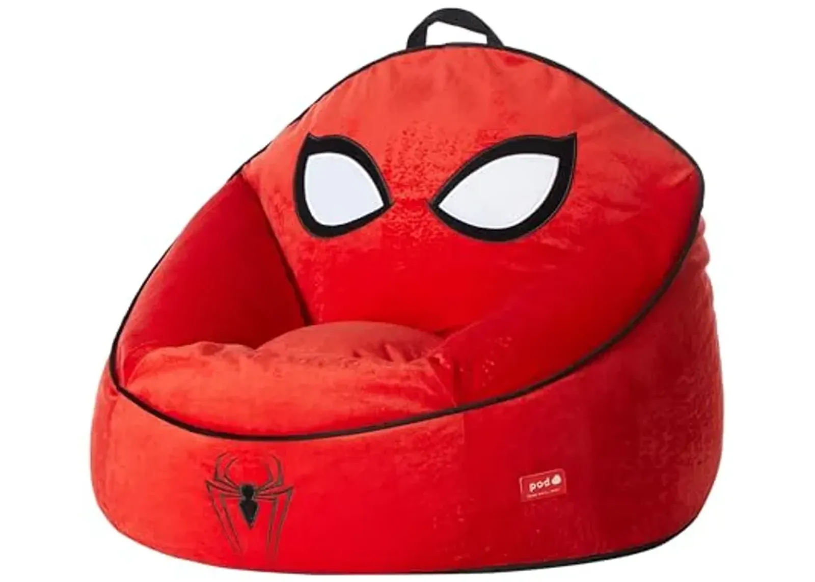 Idea Nuova Marvel Spiderman Hillside by pod Comfortable Bean Bag Chair for Kids – Durable Fabric, Ideal for Playrooms and Bedrooms,24" Wx24 Dx17 H