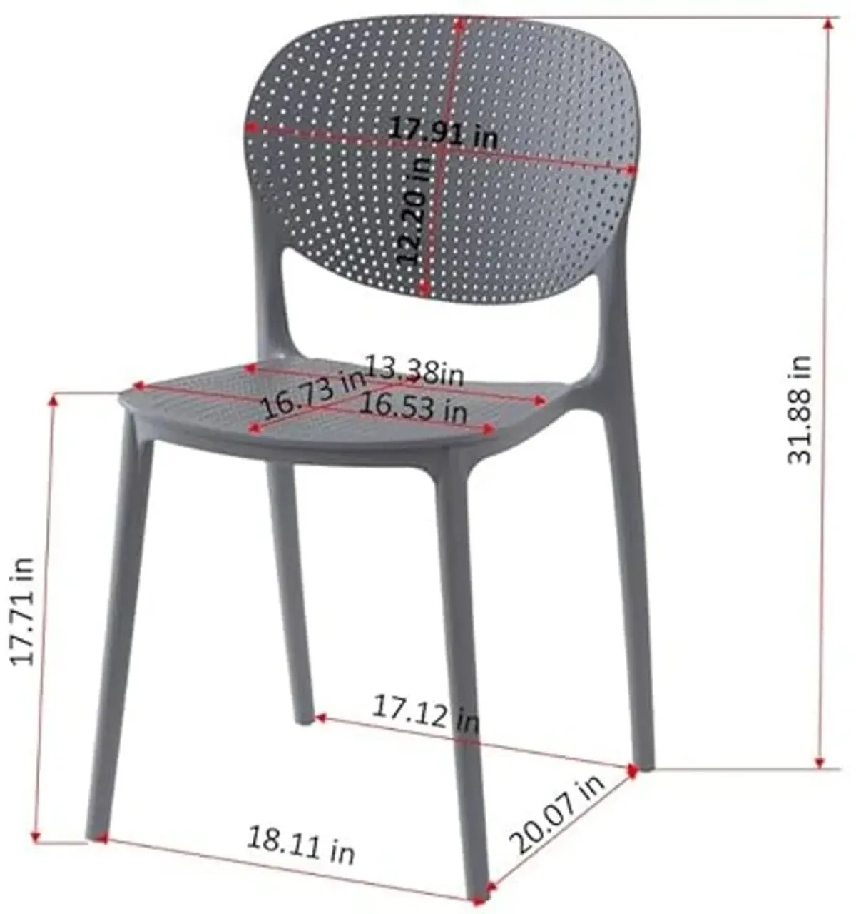 Amazonia Rosses 3-Piece Round Outdoor Dining Set | Eucalyptus Wood | Durable and Ideal for Patio and Backyard, Grey Chairs