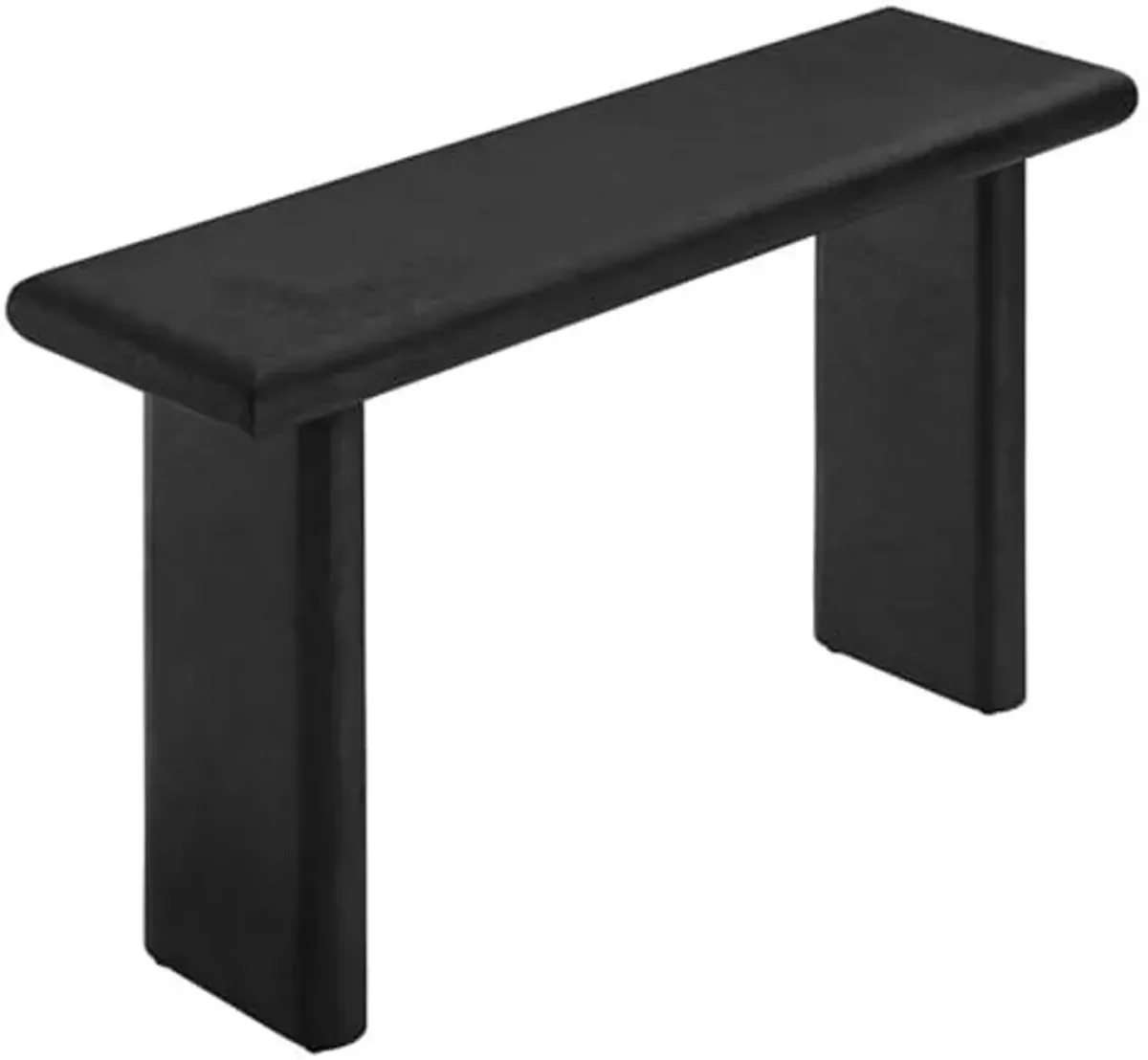 Modway EEI-6577-BLK Relic Concrete Textured Console Table, Black