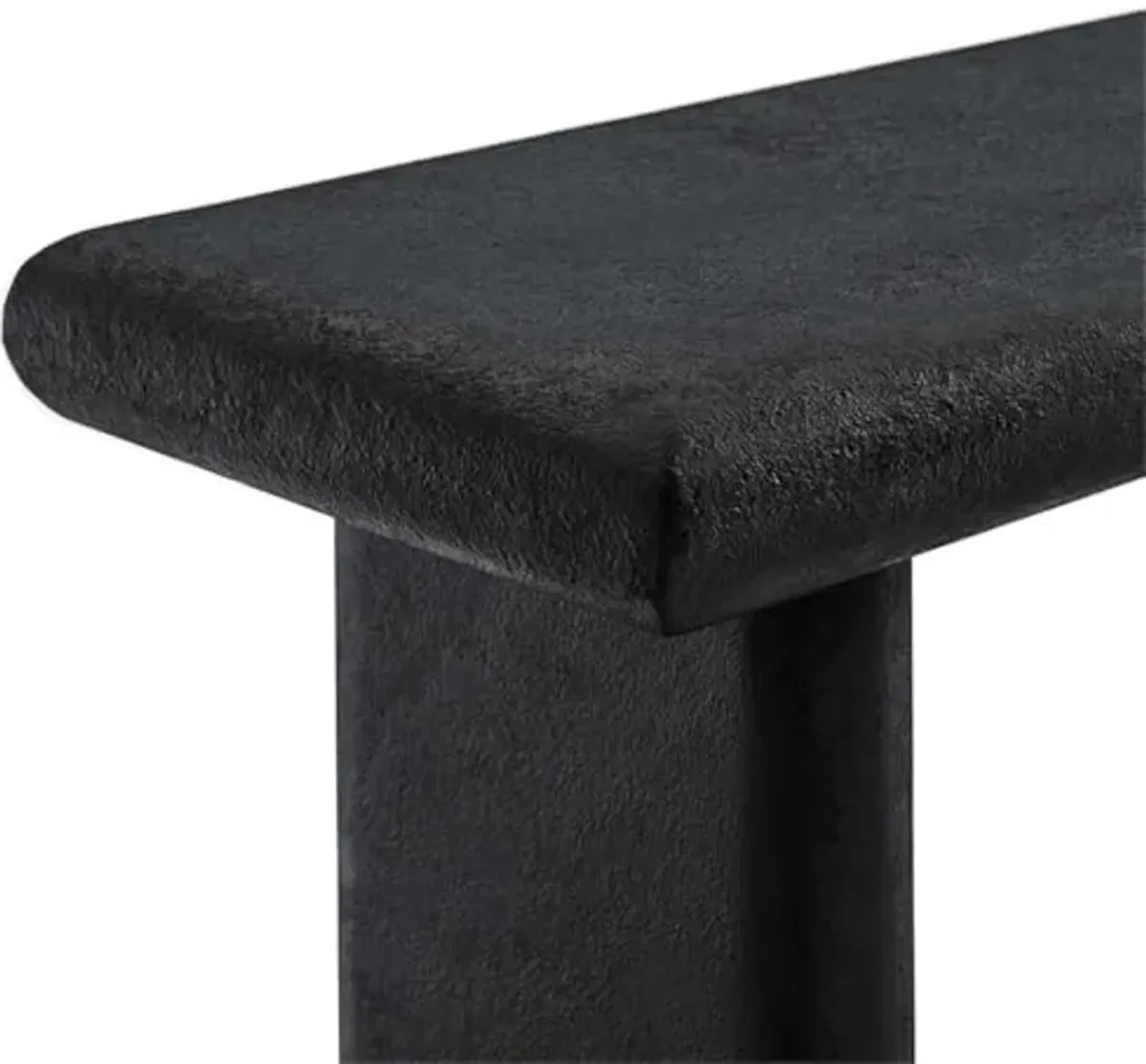 Modway EEI-6577-BLK Relic Concrete Textured Console Table, Black