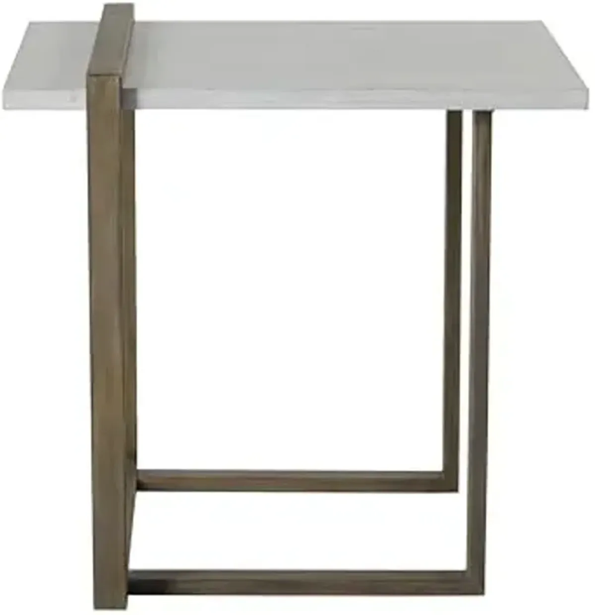 Abbyson Living Hera End Table, White