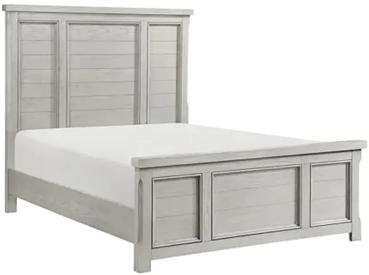 Lexicon Lise Panel Bed, King, Antique White