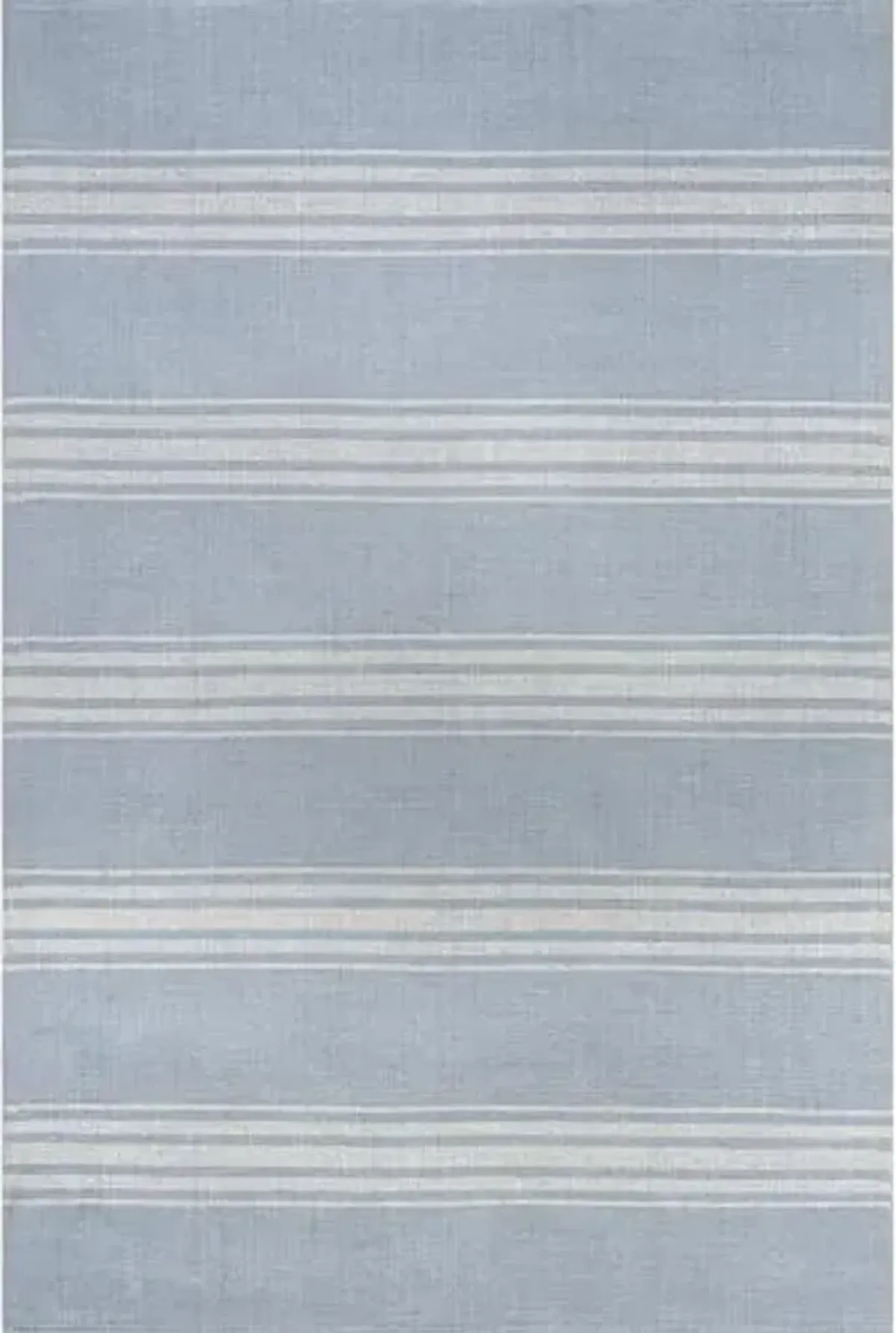 Rugs USA Bergamot Striped Cotton Area Rug, 4x6, Blue Grey