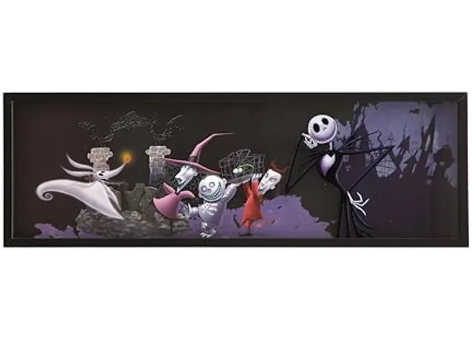 Idea Nuova Nightmare Before Christmas Dual Layer Wall Art 10" Hx30 W