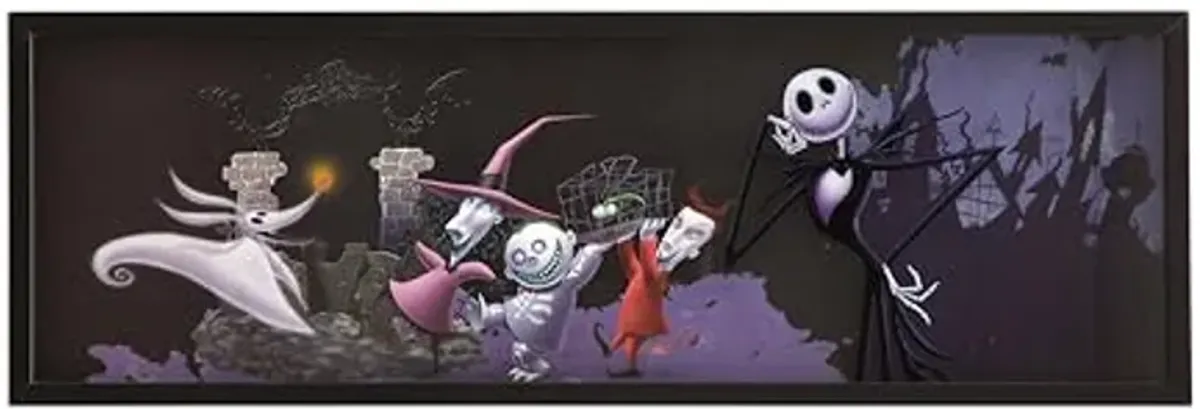 Idea Nuova Nightmare Before Christmas Dual Layer Wall Art 10" Hx30 W