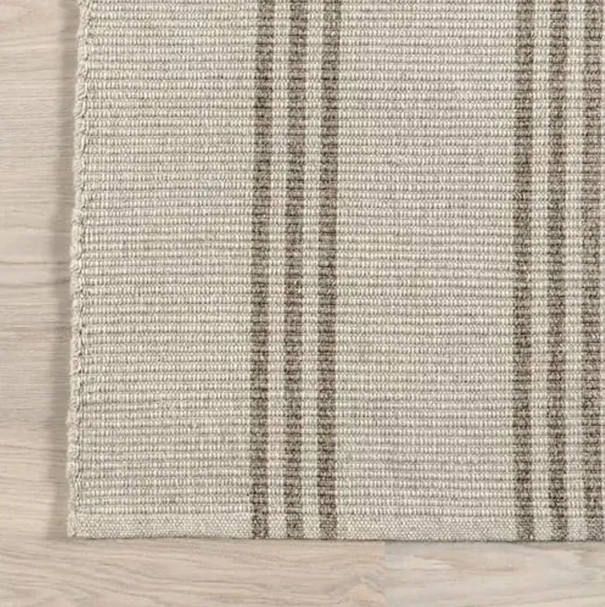 Rugs USA Hawthorn Ivory, 8'6" x 11'6", Handmade, Striped, Wool, Soft and Cozy, High Traffic, Stain Resistant, Easy Clean, Durable Area Rug for Bedroom, Living Room, Dining, Den, Foyer