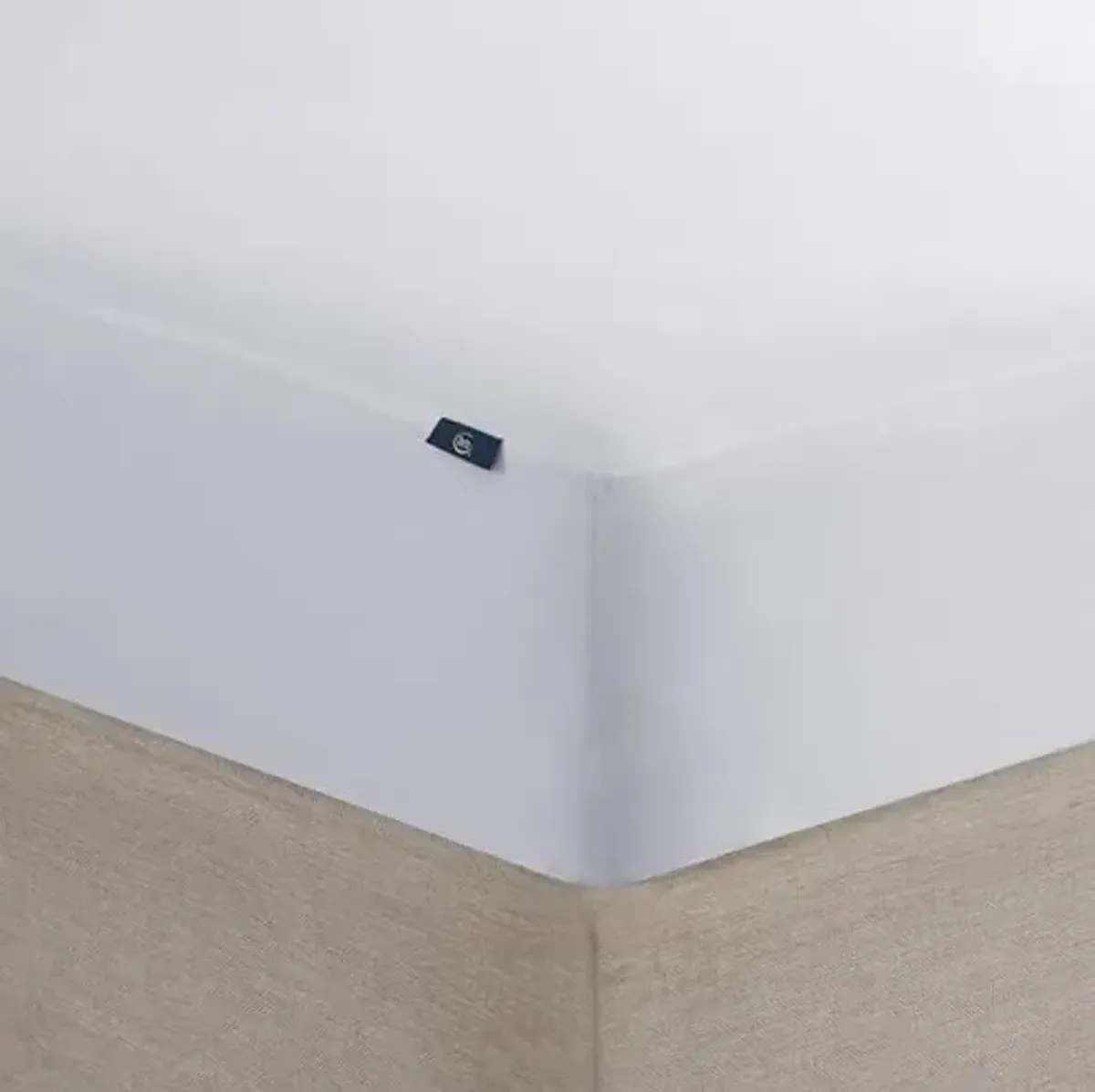 Serta Power Guard Mattress Encasement, 39" x 75", Quiet, Breathable and Waterproof Mattress Protector with Zipper, 18" Elastic Deep Pocket for Secure Fit, Twin Mattress Pad, White