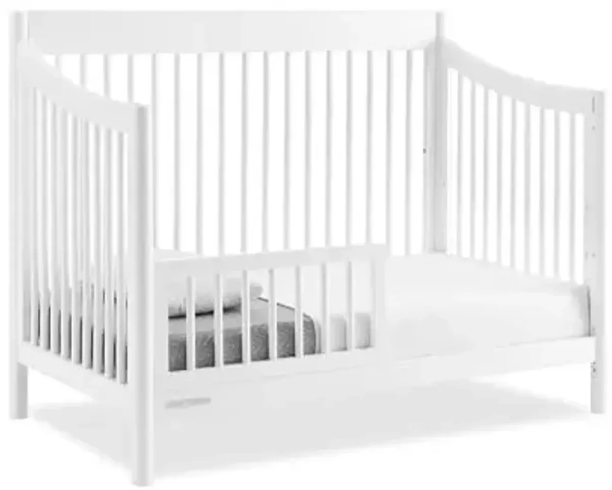 Delta Children Brooks 6-in-1 Convertible Crib - Greenguard Gold Certified, Bianca White