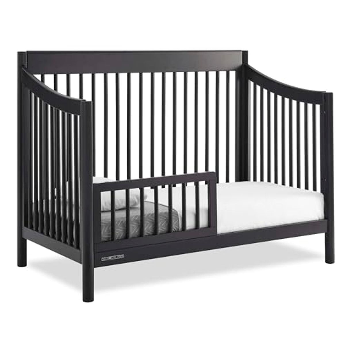 Delta Children Brooks 6-in-1 Convertible Crib - Greenguard Gold Certified, Midnight Grey