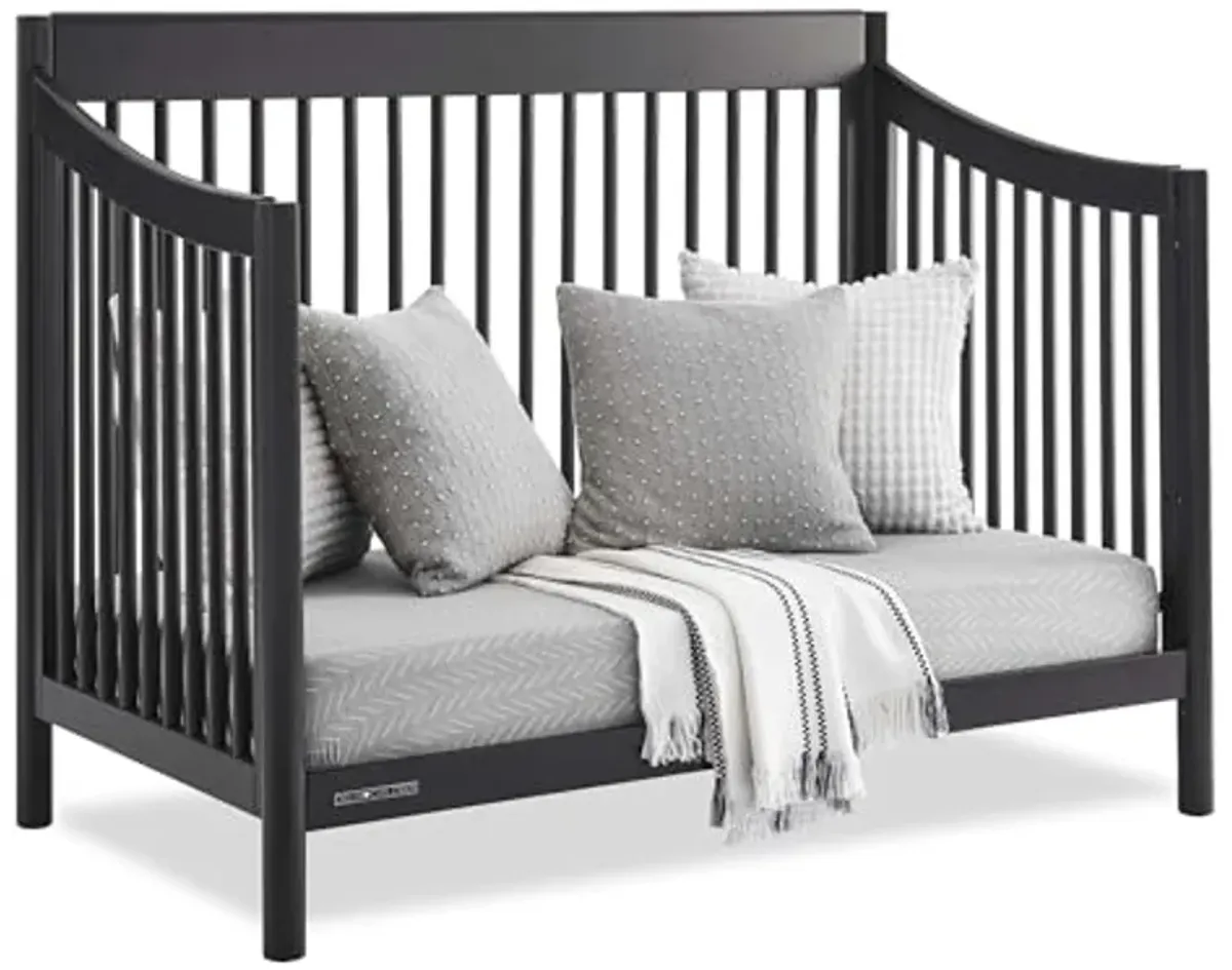 Delta Children Brooks 6-in-1 Convertible Crib - Greenguard Gold Certified, Midnight Grey