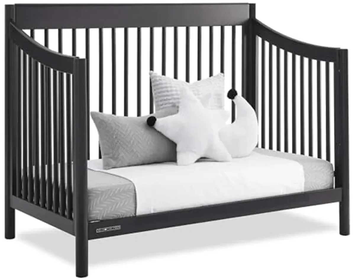 Delta Children Brooks 6-in-1 Convertible Crib - Greenguard Gold Certified, Midnight Grey