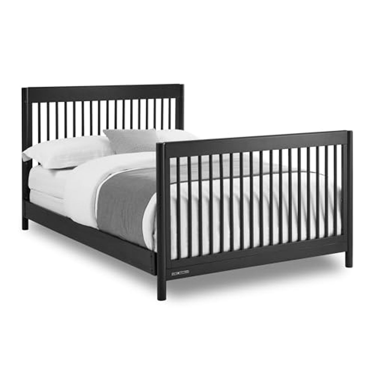 Delta Children Brooks 6-in-1 Convertible Crib - Greenguard Gold Certified, Midnight Grey