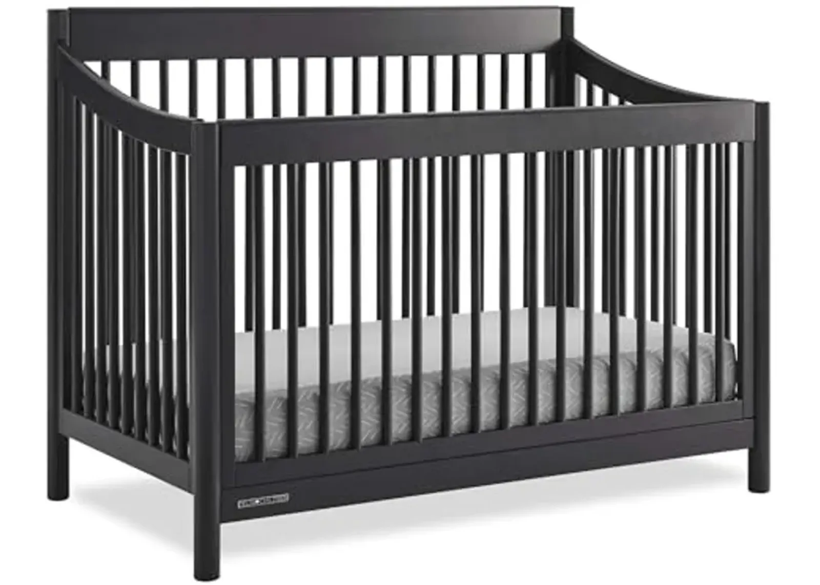 Delta Children Brooks 6-in-1 Convertible Crib - Greenguard Gold Certified, Midnight Grey