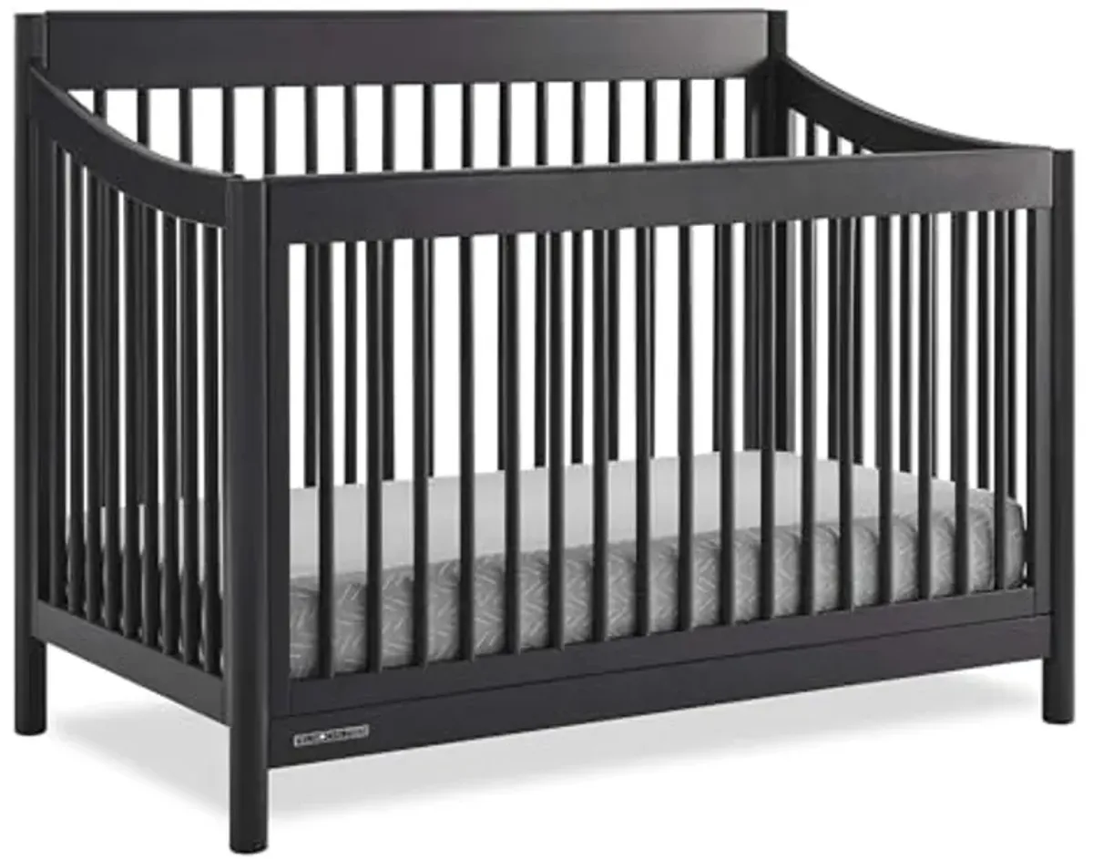 Delta Children Brooks 6-in-1 Convertible Crib - Greenguard Gold Certified, Midnight Grey