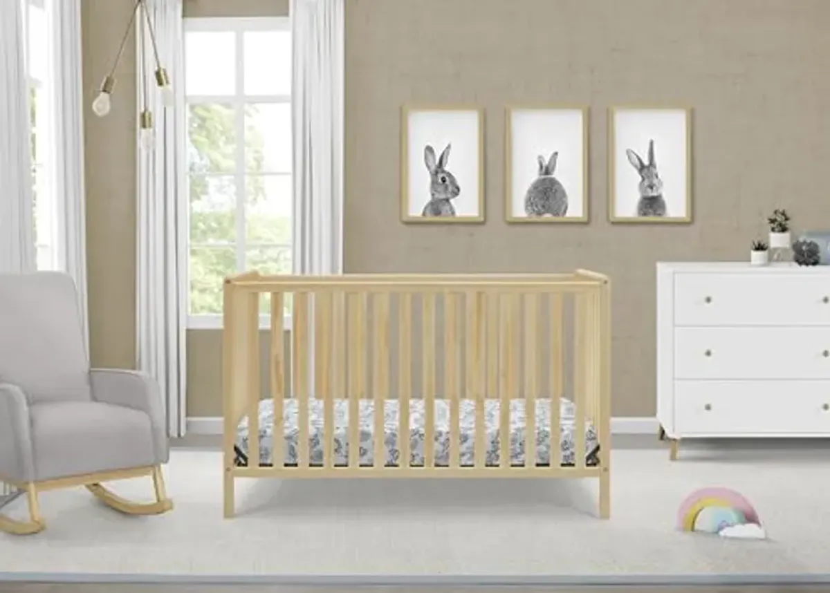 Delta Children Heartland 4-in-1 Convertible Crib, Natural