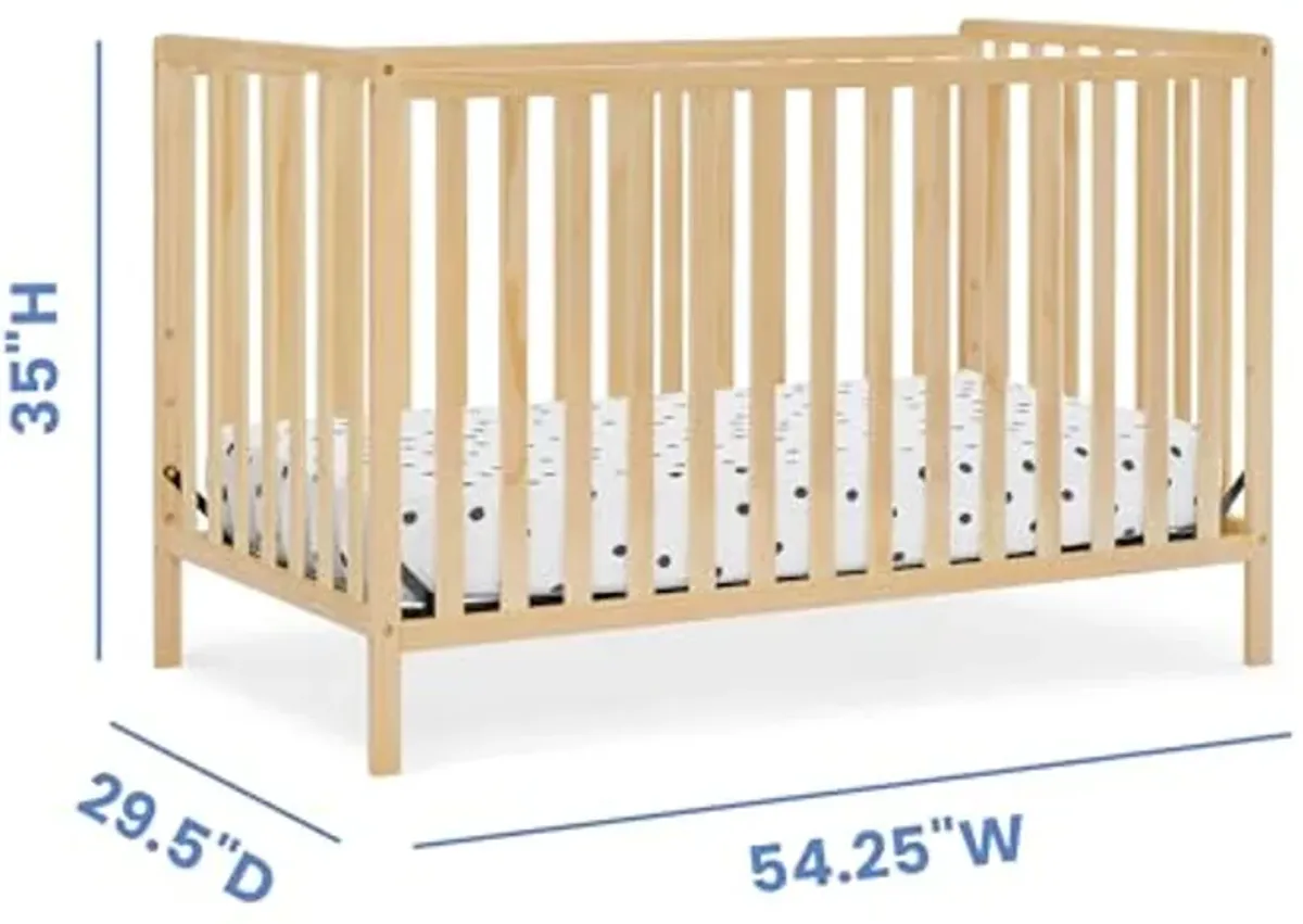 Delta Children Heartland 4-in-1 Convertible Crib, Natural