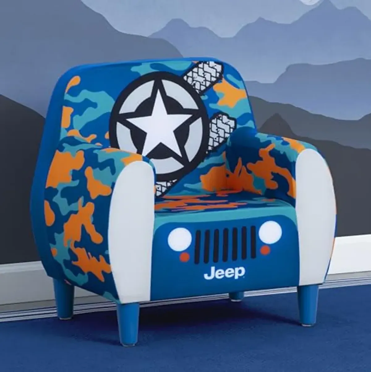 Delta Children Jeep Foam Chair, Blue