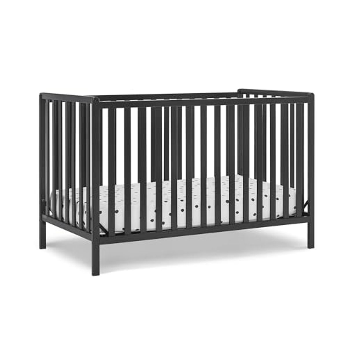 Delta Children Heartland 4-in-1 Convertible Crib, Black