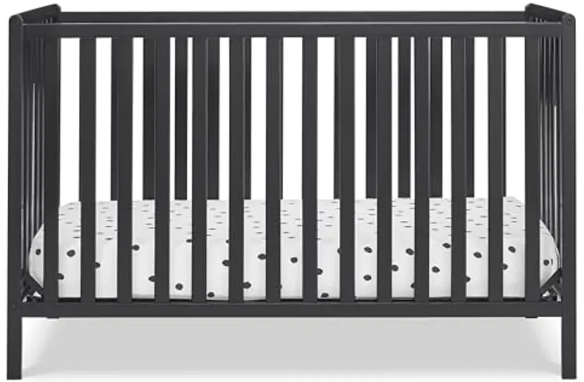 Delta Children Heartland 4-in-1 Convertible Crib, Black