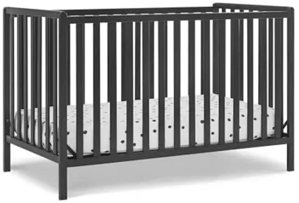 Delta Children Heartland 4-in-1 Convertible Crib, Black