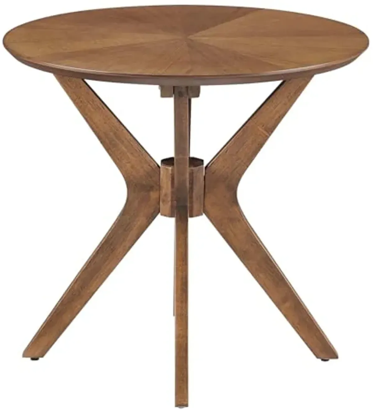 Modway EEI-6558-WAL Crossroads 24” Round Wood Side Table, Walnut