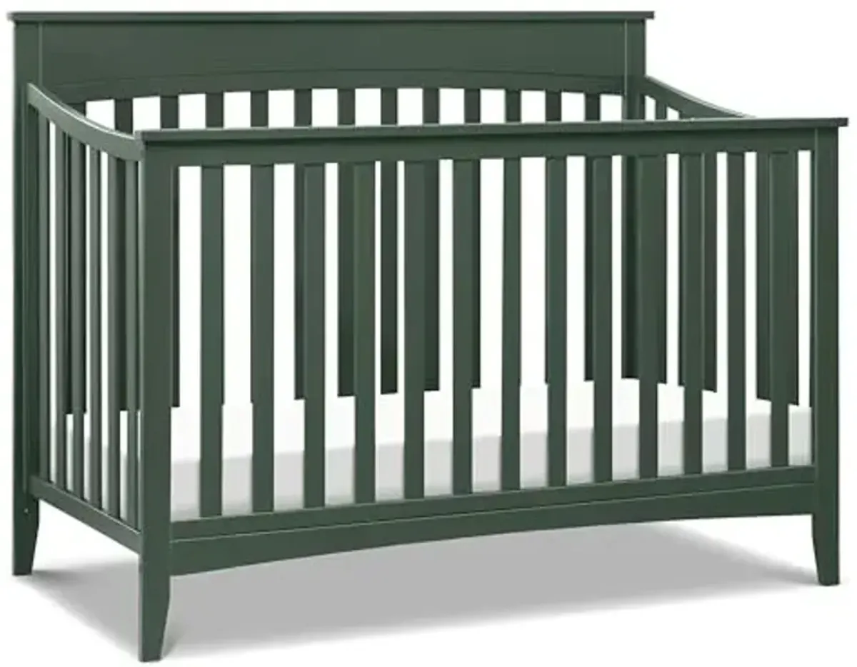 DaVinci Grove 4-in-1 Convertible Crib - GREENGUARD Gold Certified Crib - Baby Crib Convertible to Toddler Bed, Daybed & Full-Size Bed - Wooden Baby Crib with 4 Adjustable Heights - Forest Green