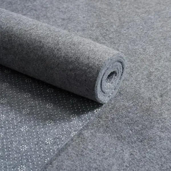 SAFAVIEH Dual Surface Rug Pad – 6' Square, 1/8" Thick, Felt + Rubber, Non-Slip, Durable & Machine Washable for Hard Floors & Carpet, Grey
