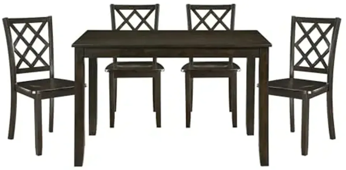 Lexicon Inara 5-Piece Dining Set, Charcoal