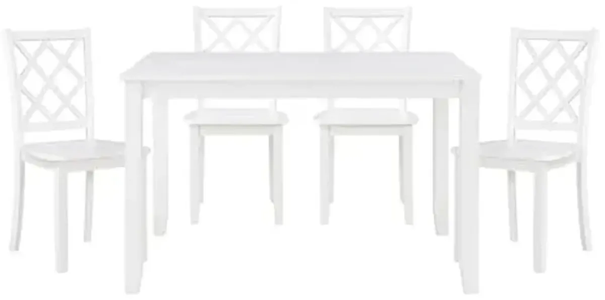 Lexicon Inara 5-Piece Dining Set, White